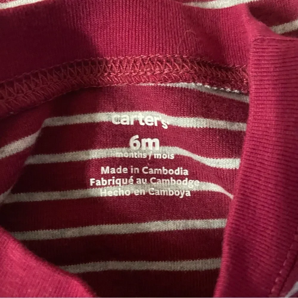 Carter’s Baby Boys’ 6 Months Long Sleeve Bodysuits EUC